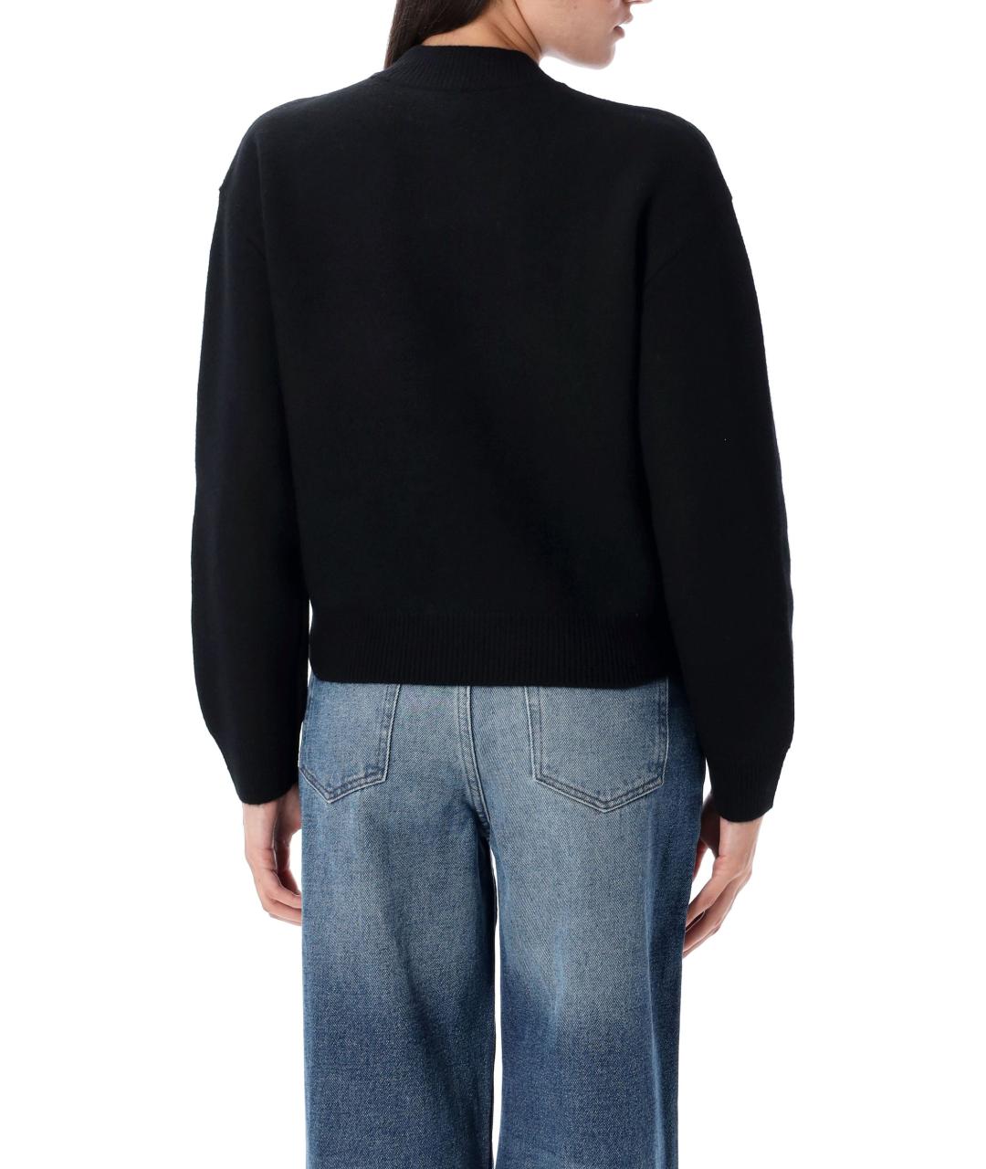 A.P.C. Черный шерстяной джемпер / свитер, фото 3