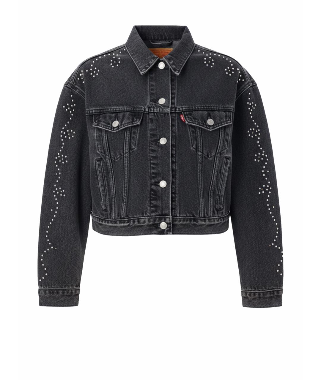 LEVI'S Черная хлопковая куртка, фото 1