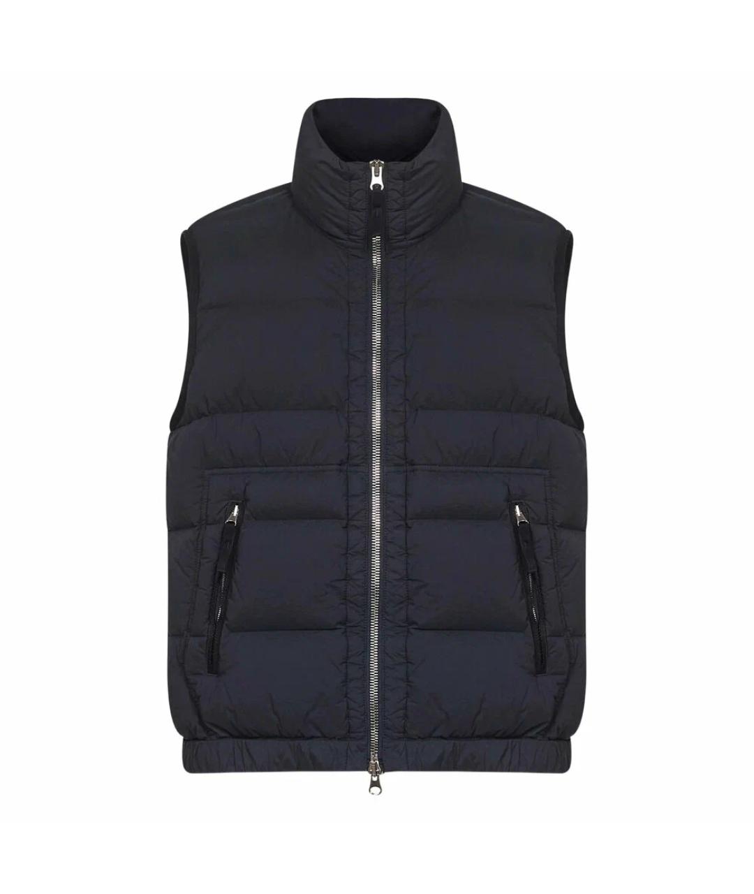 STONE ISLAND Черный полиамидовый жилет, фото 1