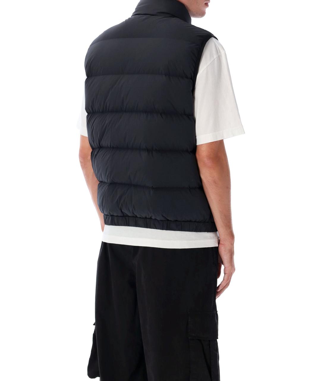 STONE ISLAND Черный полиамидовый жилет, фото 2