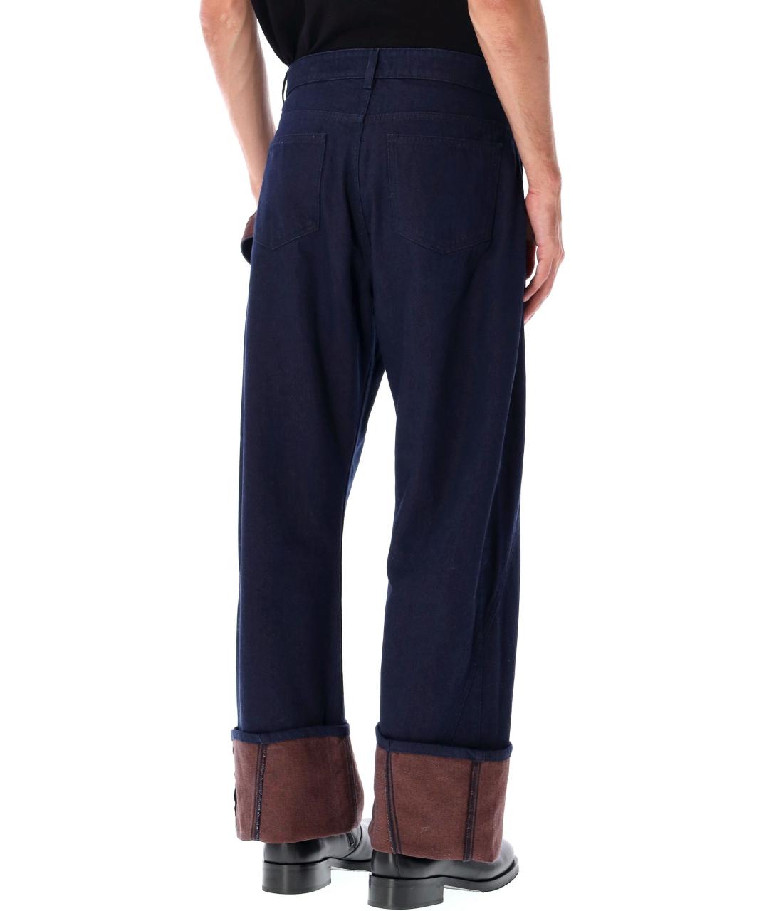 J.W.ANDERSON Синие хлопковые прямые джинсы, фото 3