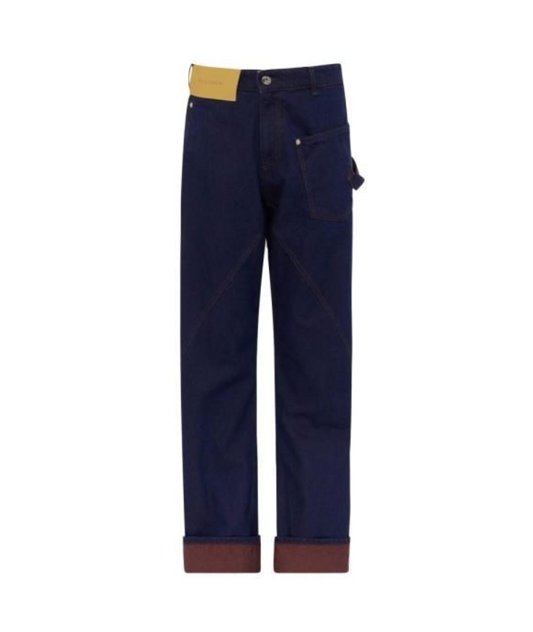 J.W.ANDERSON Синие хлопковые прямые джинсы, фото 1