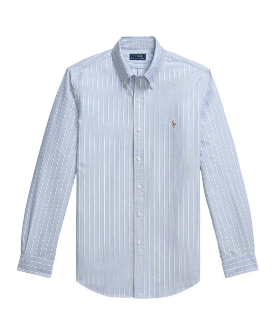 POLO RALPH LAUREN Голубая хлопковая кэжуал рубашка, фото 1