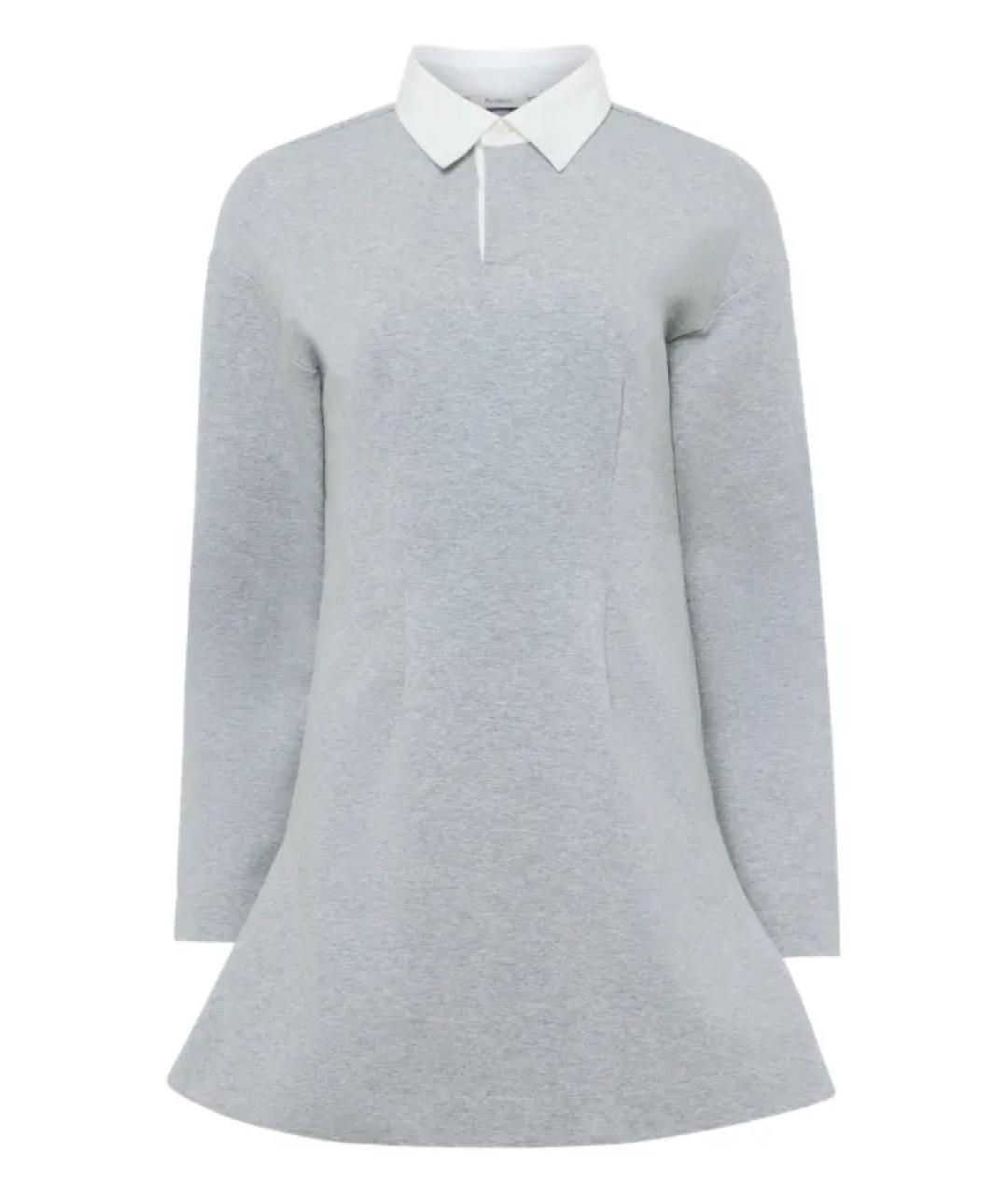 J.W.ANDERSON Серое хлопковое повседневное платье, фото 1