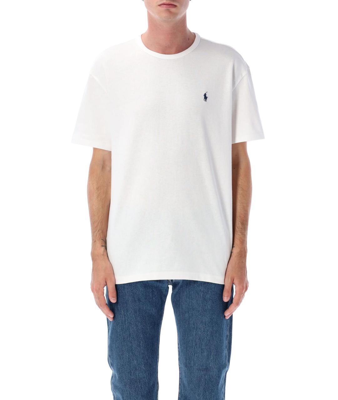 POLO RALPH LAUREN Белая хлопковая футболка, фото 4