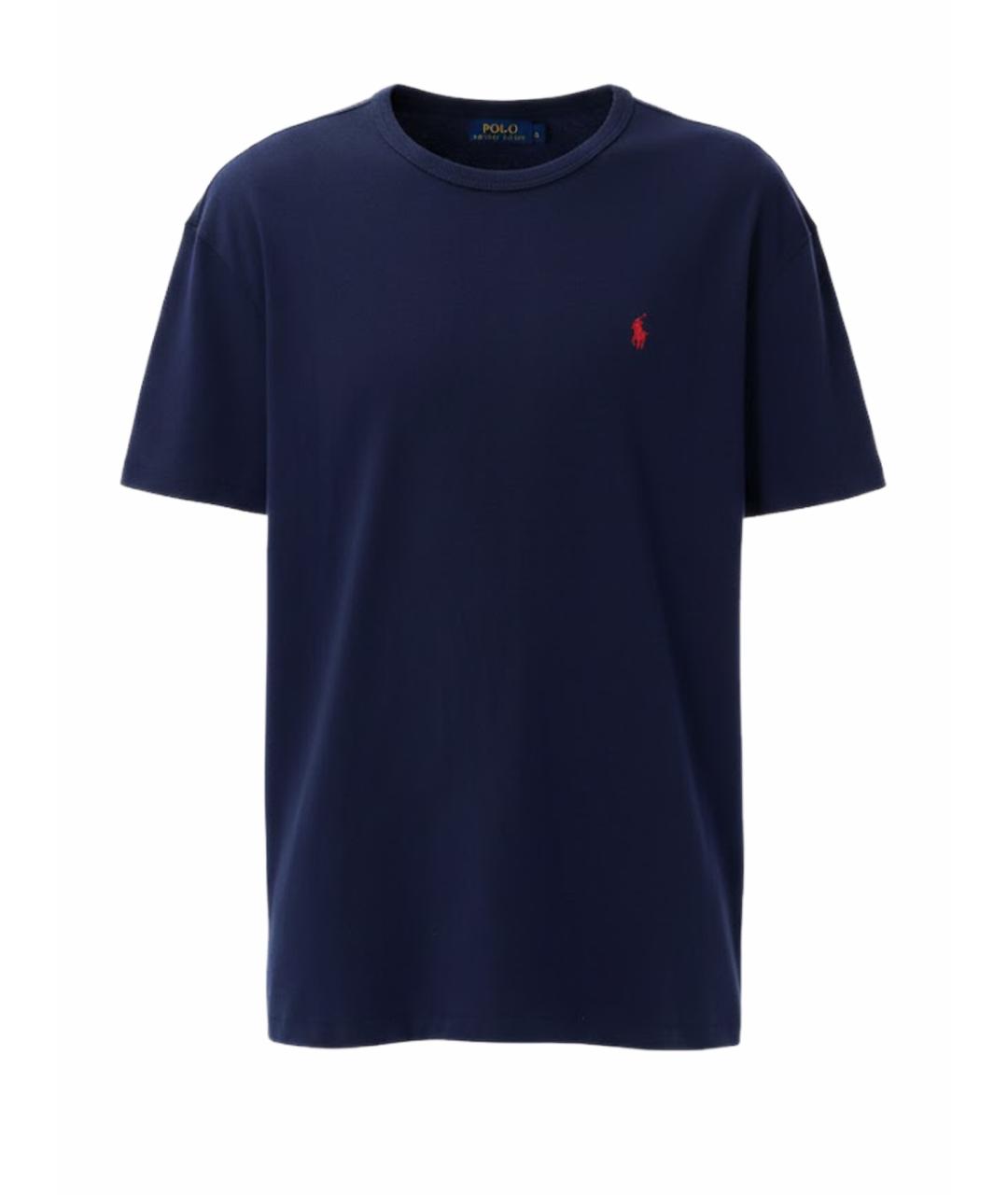 POLO RALPH LAUREN Синяя хлопковая футболка, фото 1