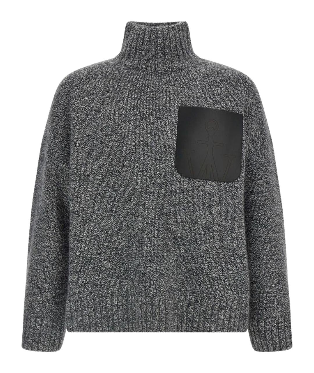 J.W.ANDERSON Серый шерстяной джемпер / свитер, фото 1