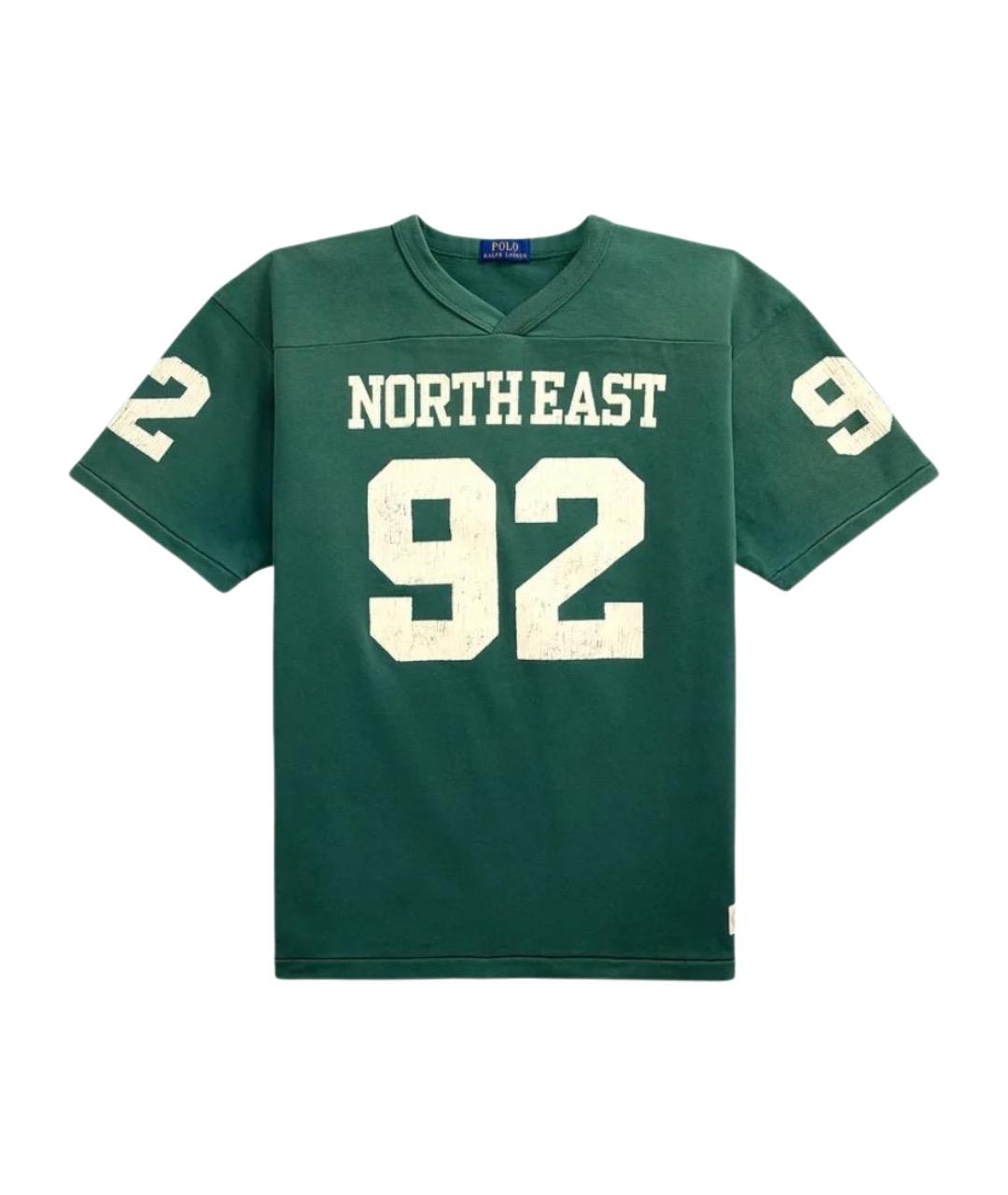 POLO RALPH LAUREN Зеленая хлопковая футболка, фото 1