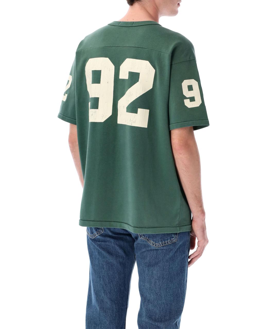 POLO RALPH LAUREN Зеленая хлопковая футболка, фото 3