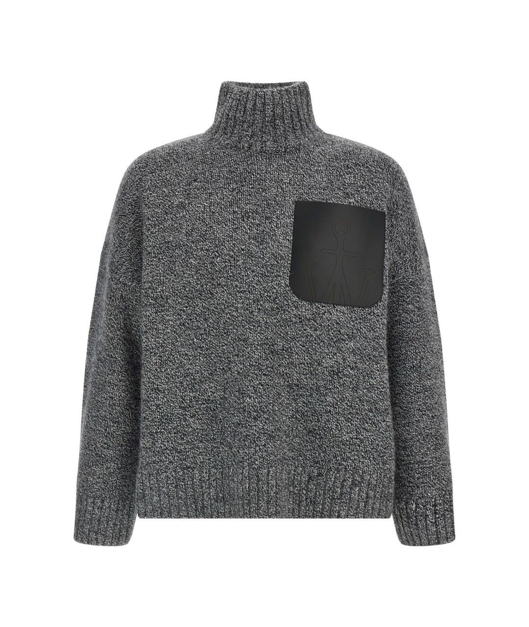 J.W.ANDERSON Серый шерстяной джемпер / свитер, фото 1