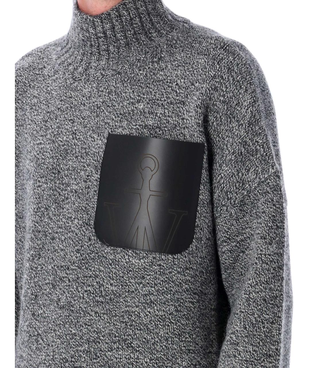 J.W.ANDERSON Серый шерстяной джемпер / свитер, фото 2