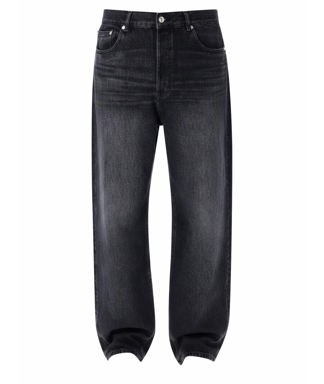 A.P.C. Черные хлопковые прямые джинсы, фото 1