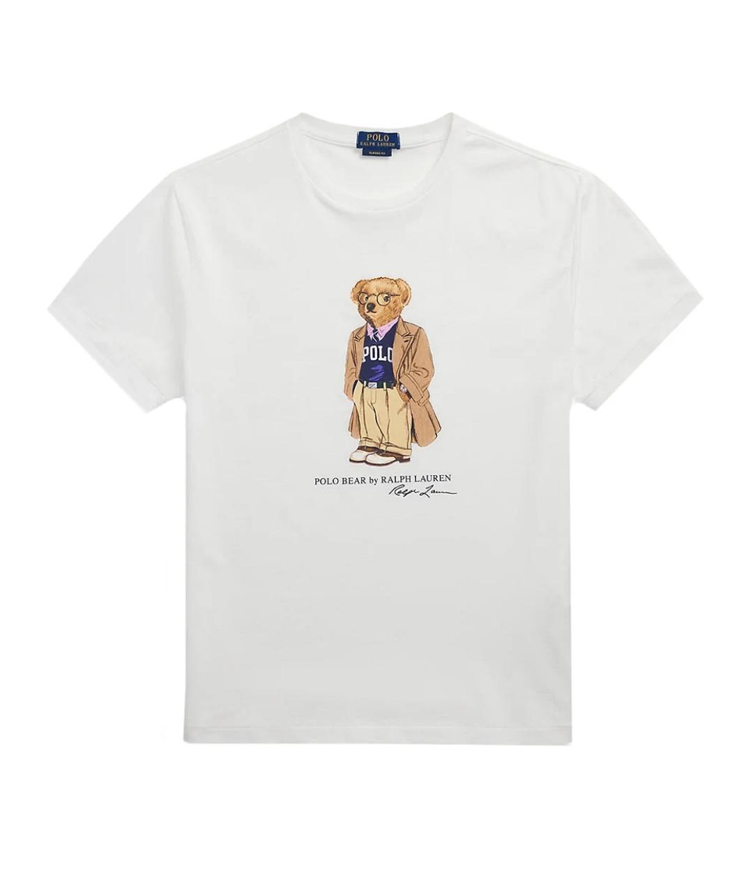 POLO RALPH LAUREN Белая хлопковая футболка, фото 1