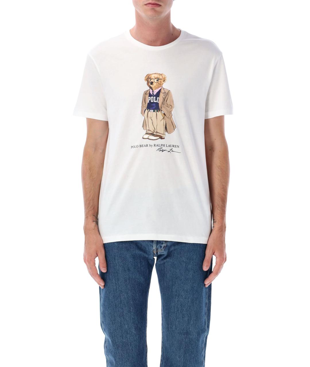 POLO RALPH LAUREN Белая хлопковая футболка, фото 4