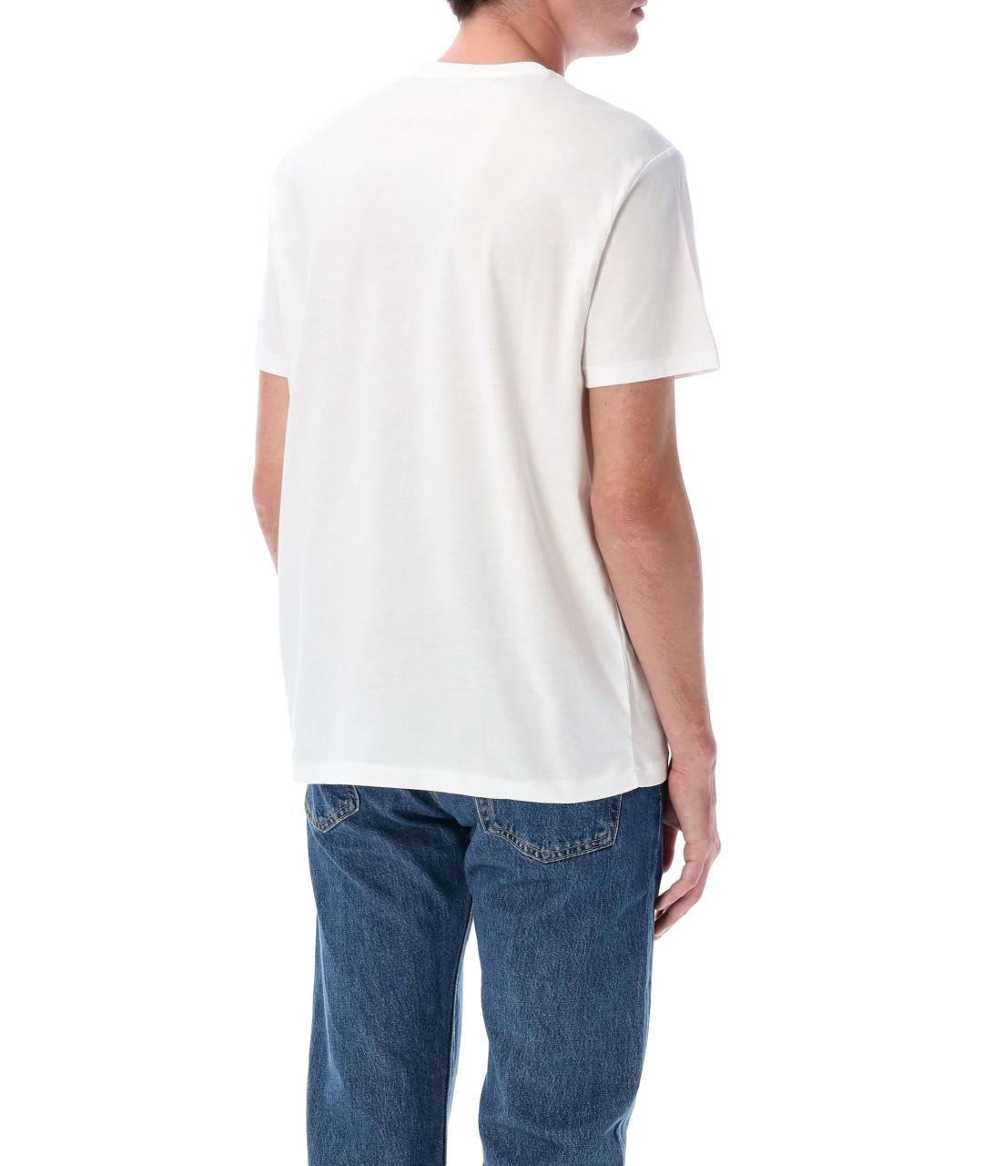 POLO RALPH LAUREN Белая хлопковая футболка, фото 2