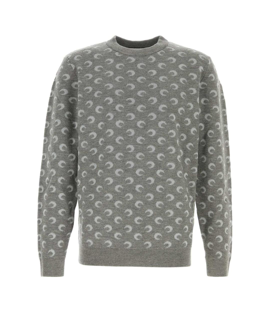 MARINE SERRE Серый шерстяной джемпер / свитер, фото 1