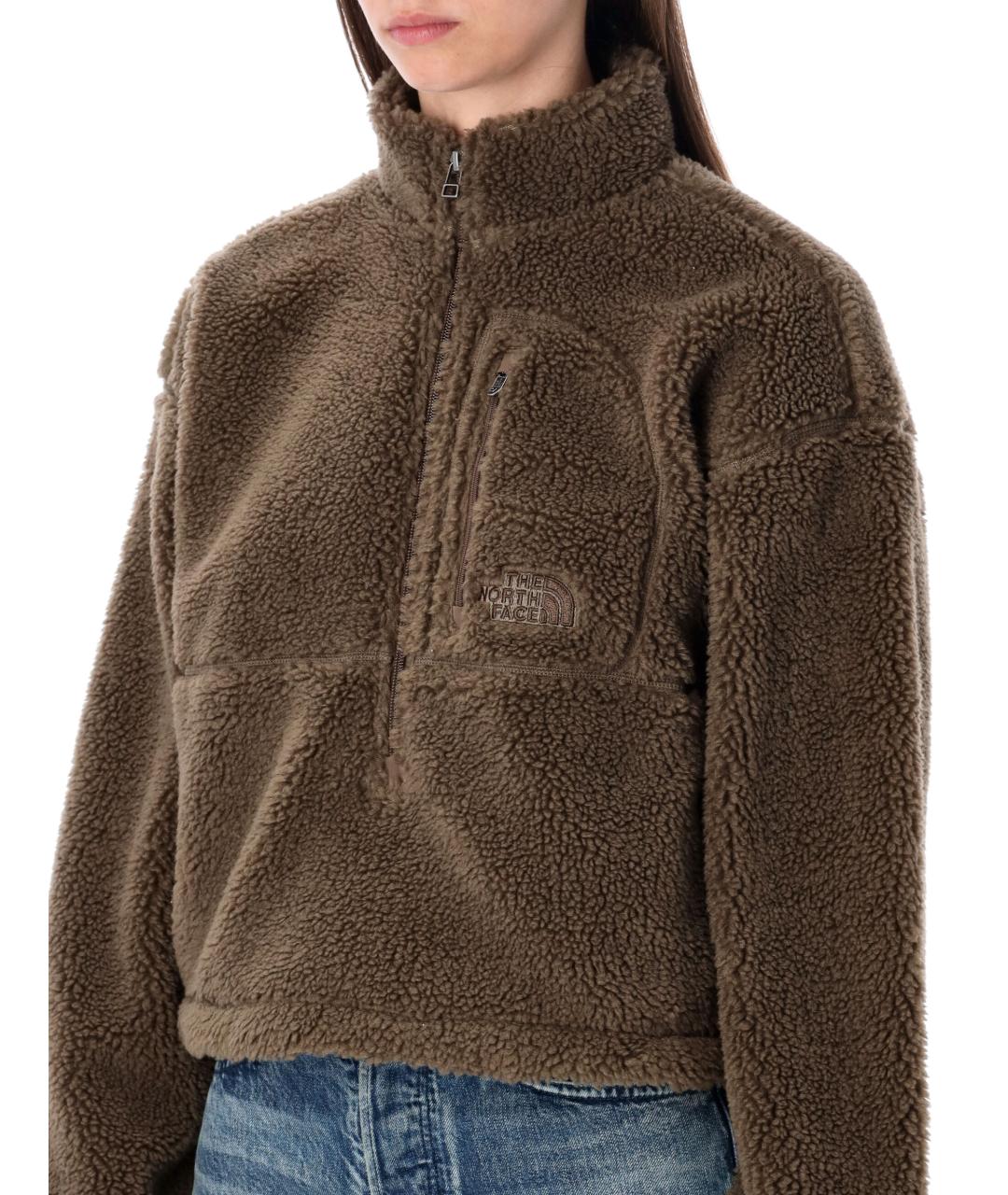 THE NORTH FACE Коричневая полиэстеровая куртка, фото 4