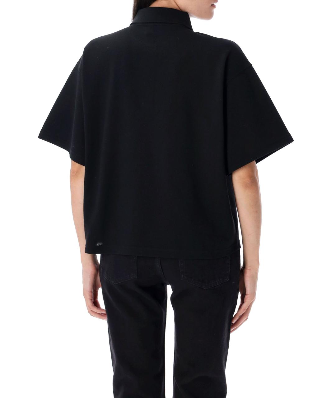 SAINT LAURENT Черная хлопковая футболка, фото 3