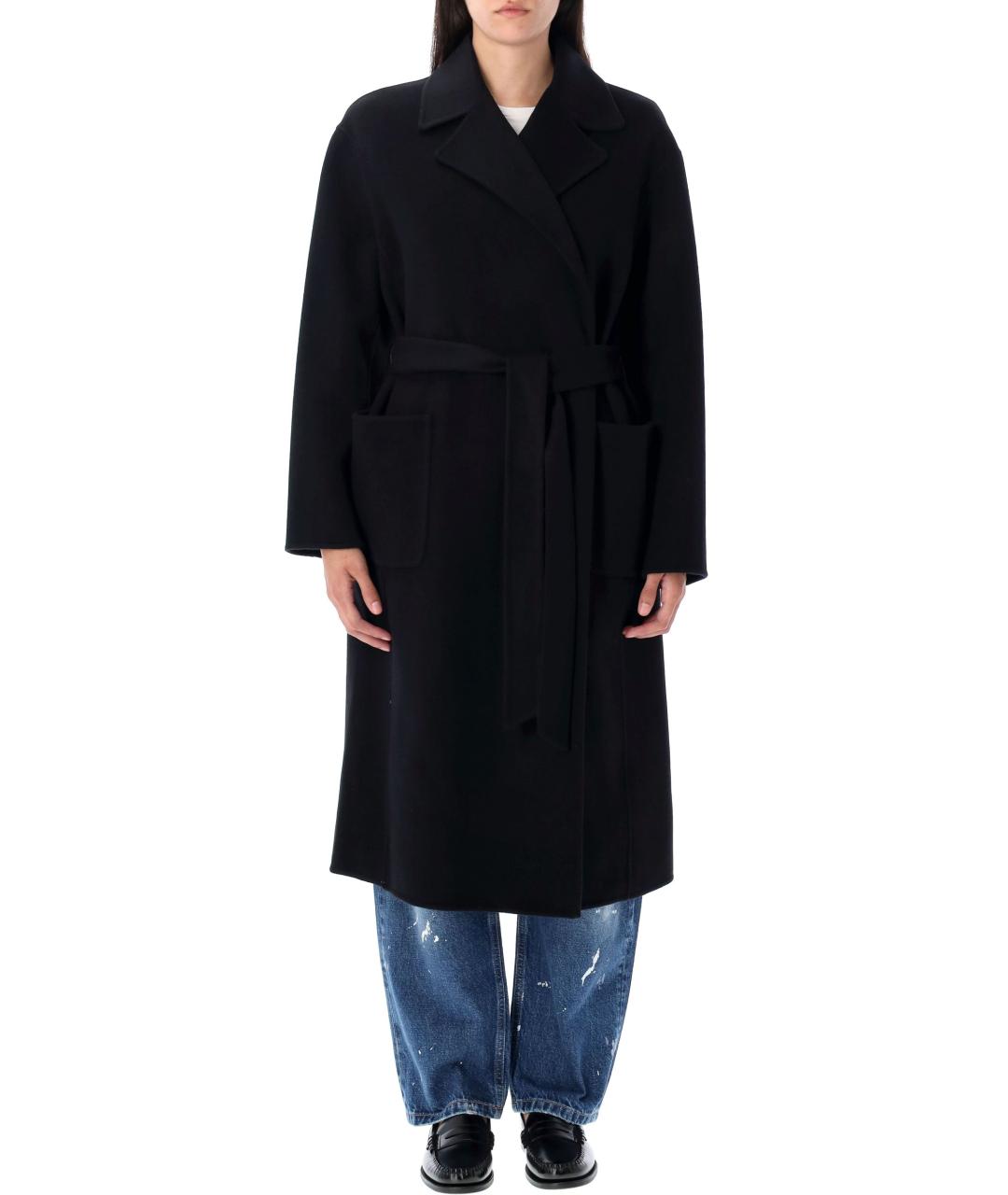 POLO RALPH LAUREN Черное шерстяное пальто, фото 2