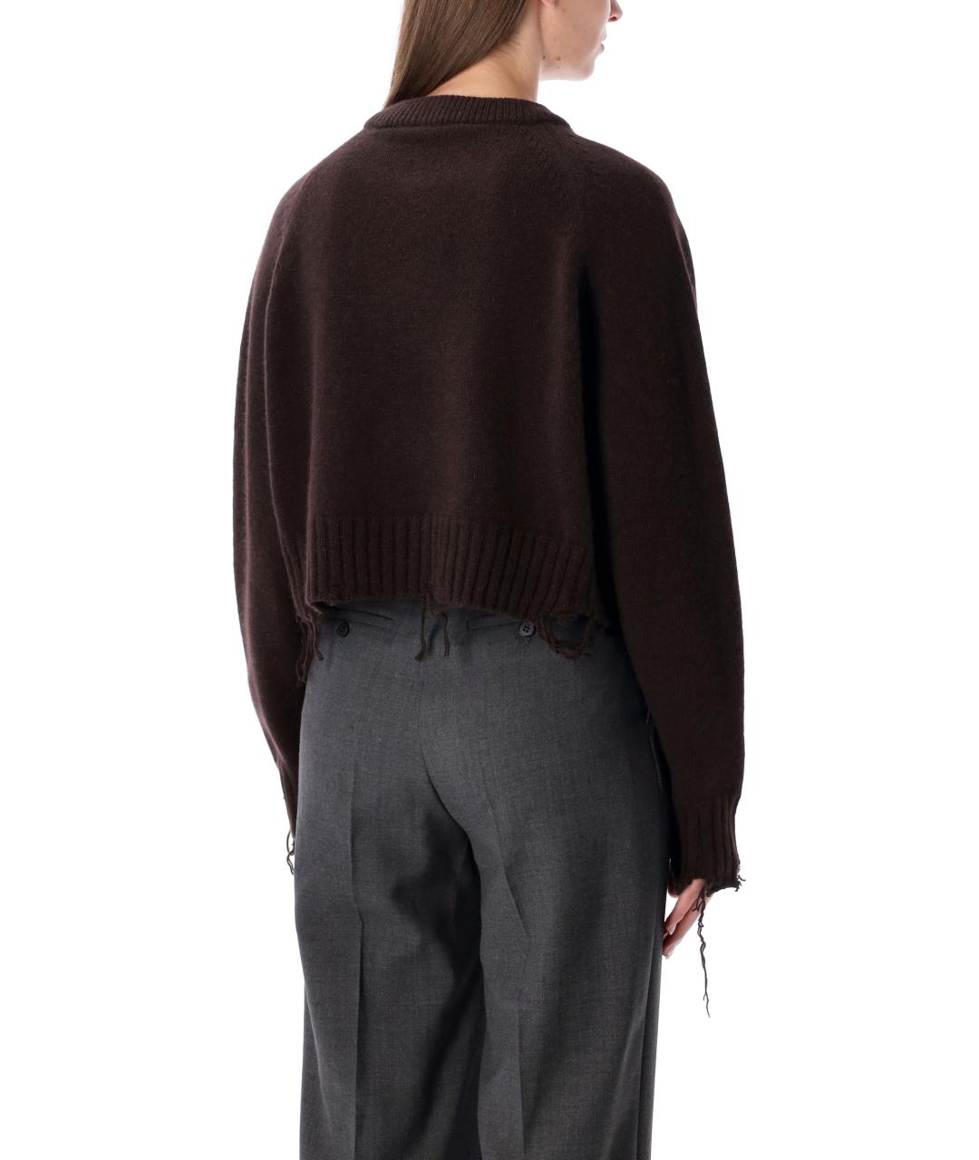 LOW CLASSIC Коричневый шерстяной джемпер / свитер, фото 2