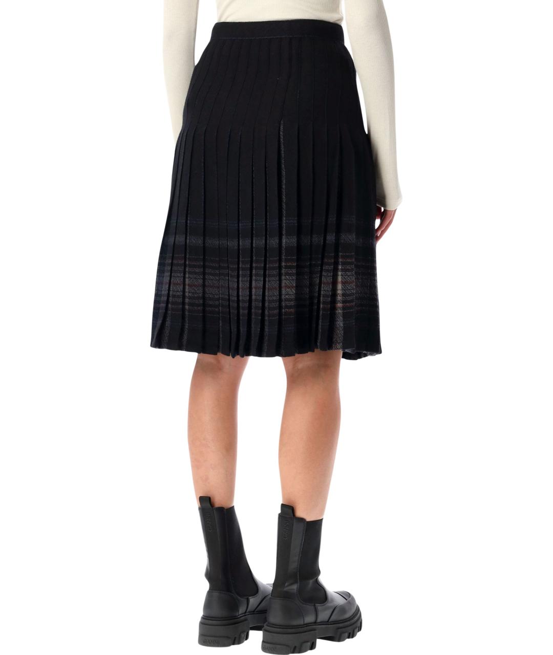 LOW CLASSIC Серая шерстяная юбка миди, фото 2