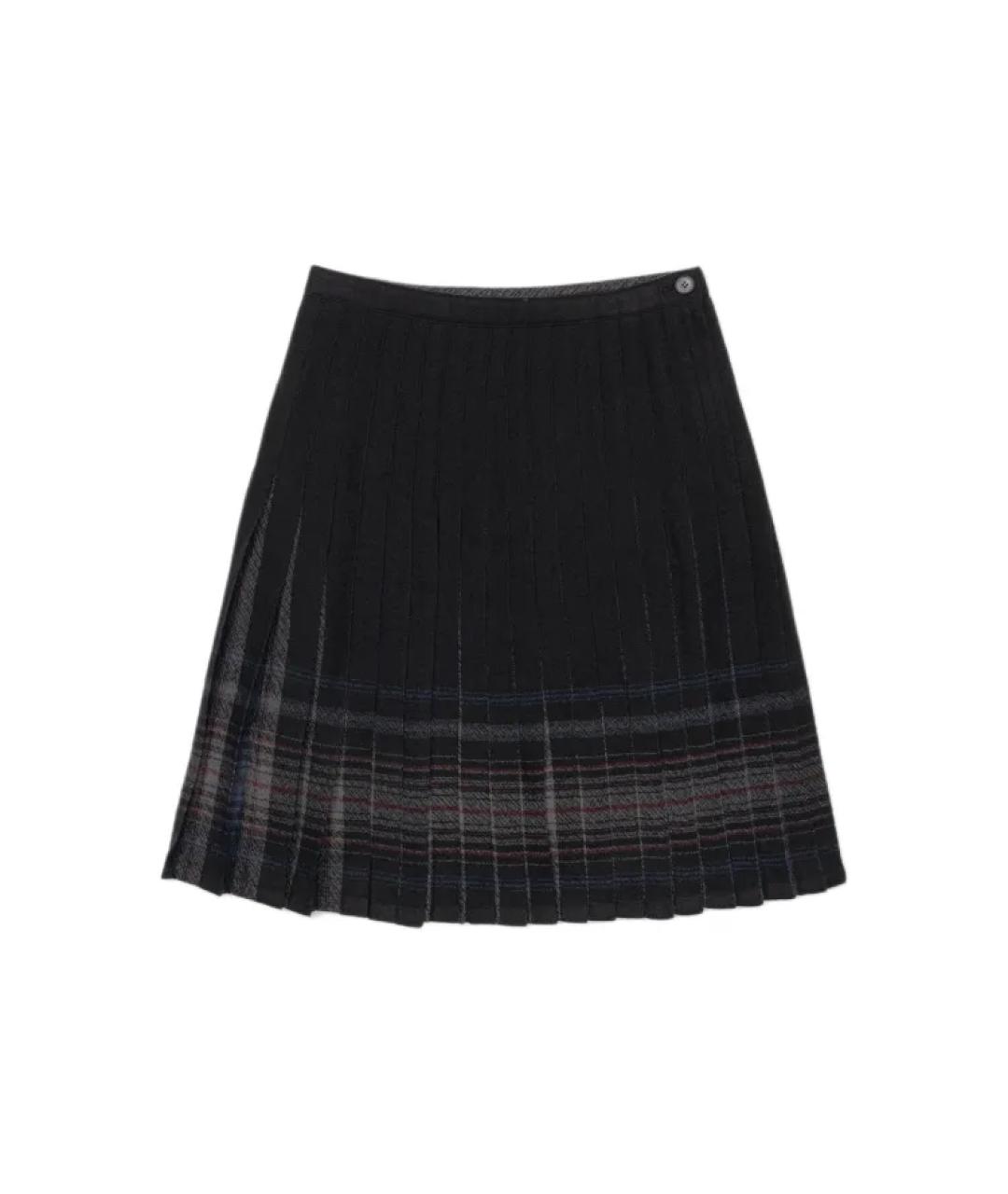 LOW CLASSIC Серая шерстяная юбка миди, фото 1