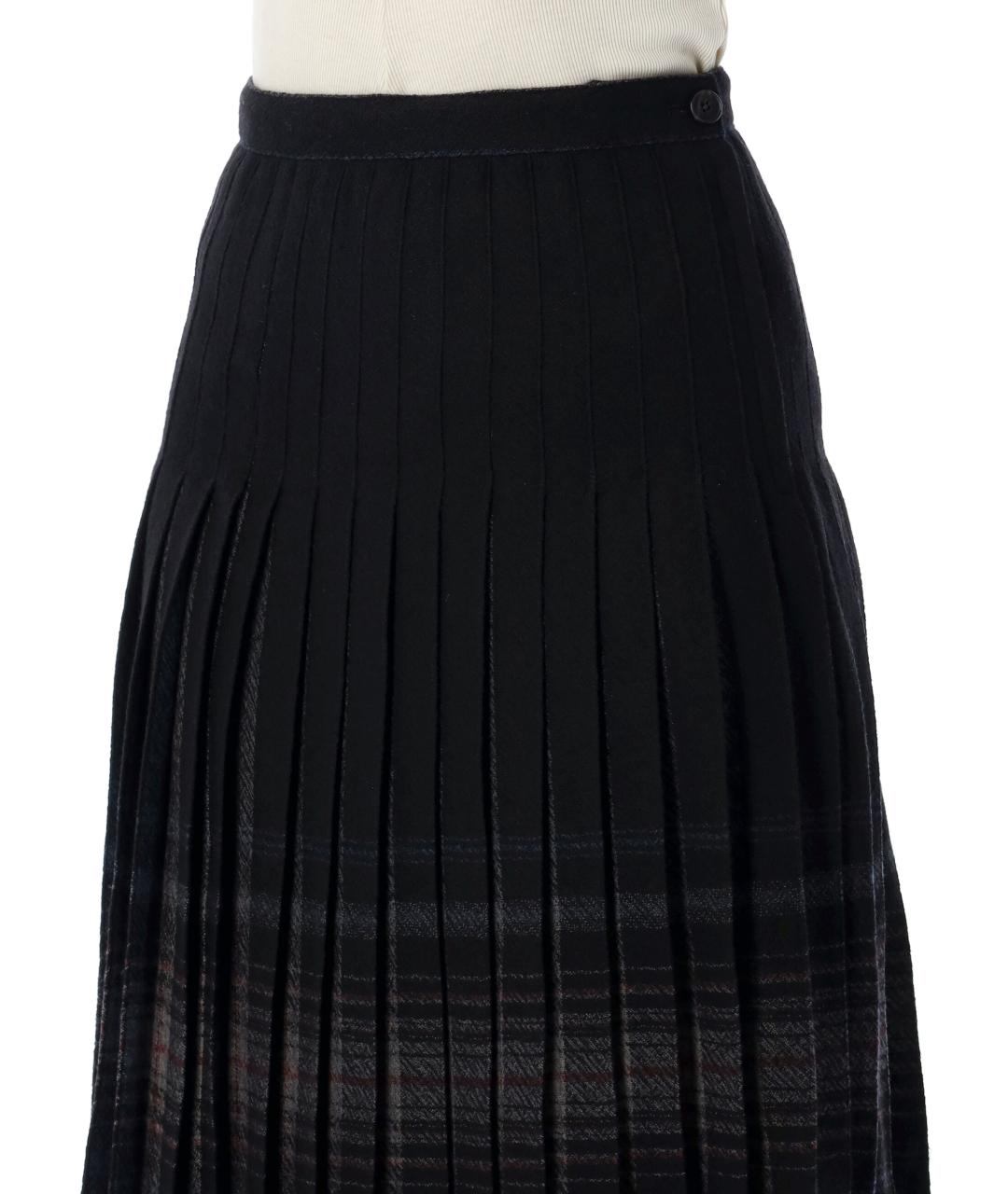 LOW CLASSIC Серая шерстяная юбка миди, фото 3