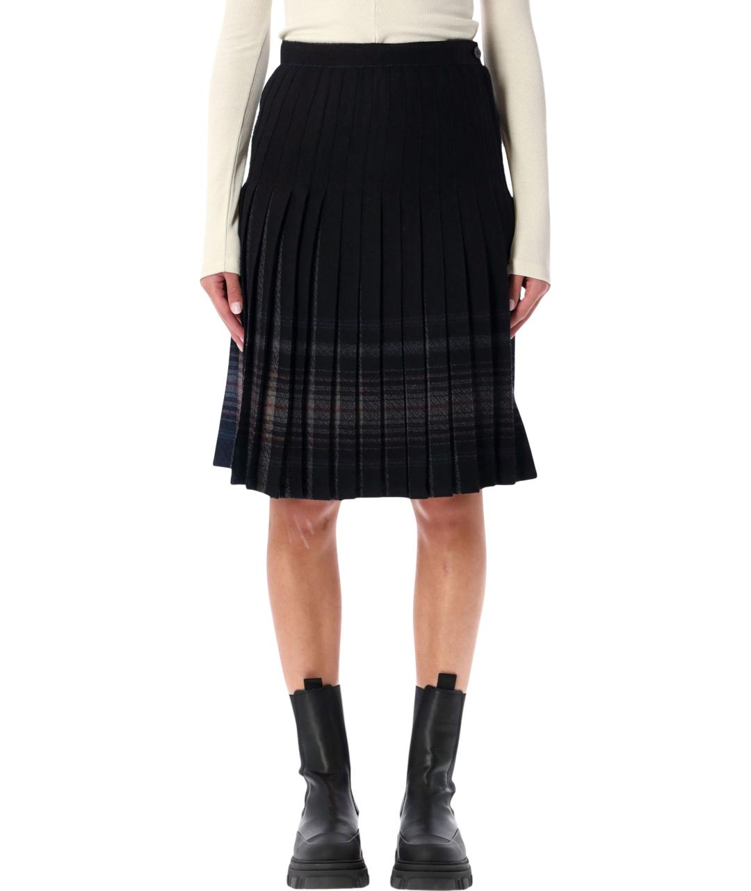 LOW CLASSIC Серая шерстяная юбка миди, фото 4