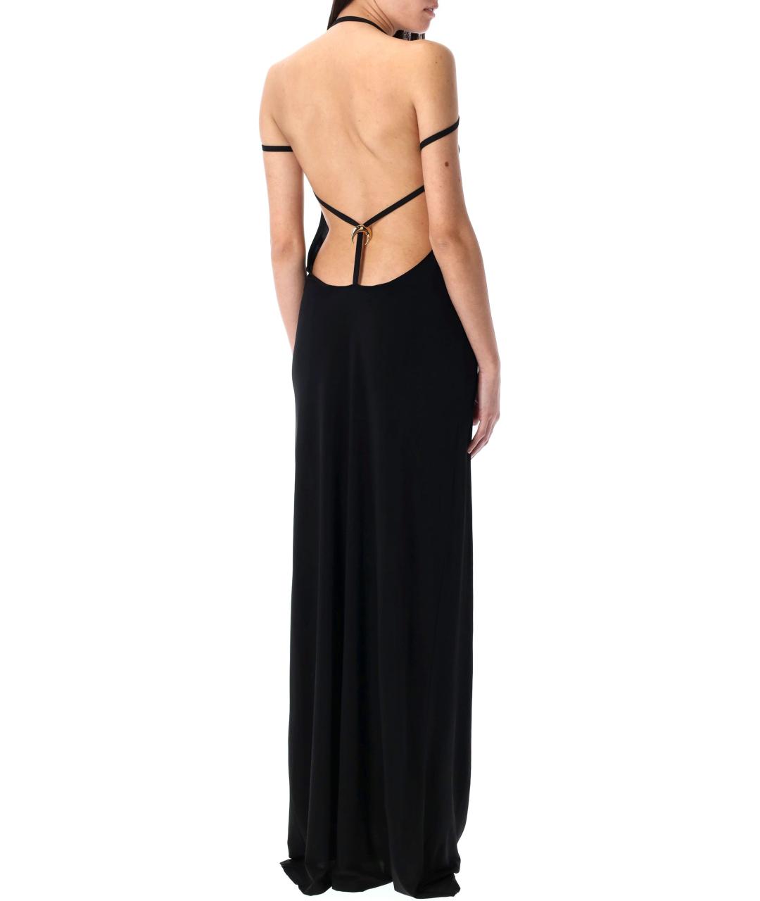 MARINE SERRE Черное вискозное платье, фото 3