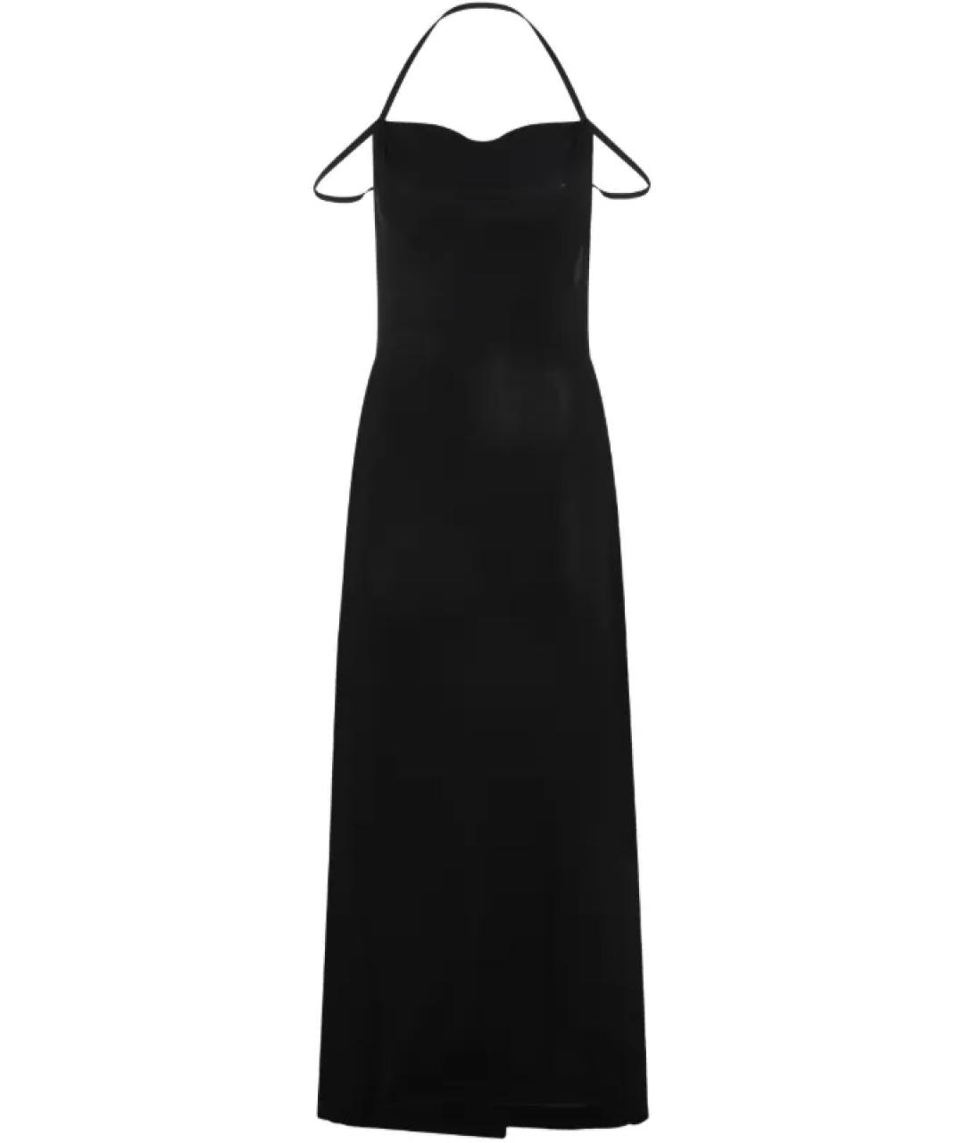 MARINE SERRE Черное вискозное платье, фото 1