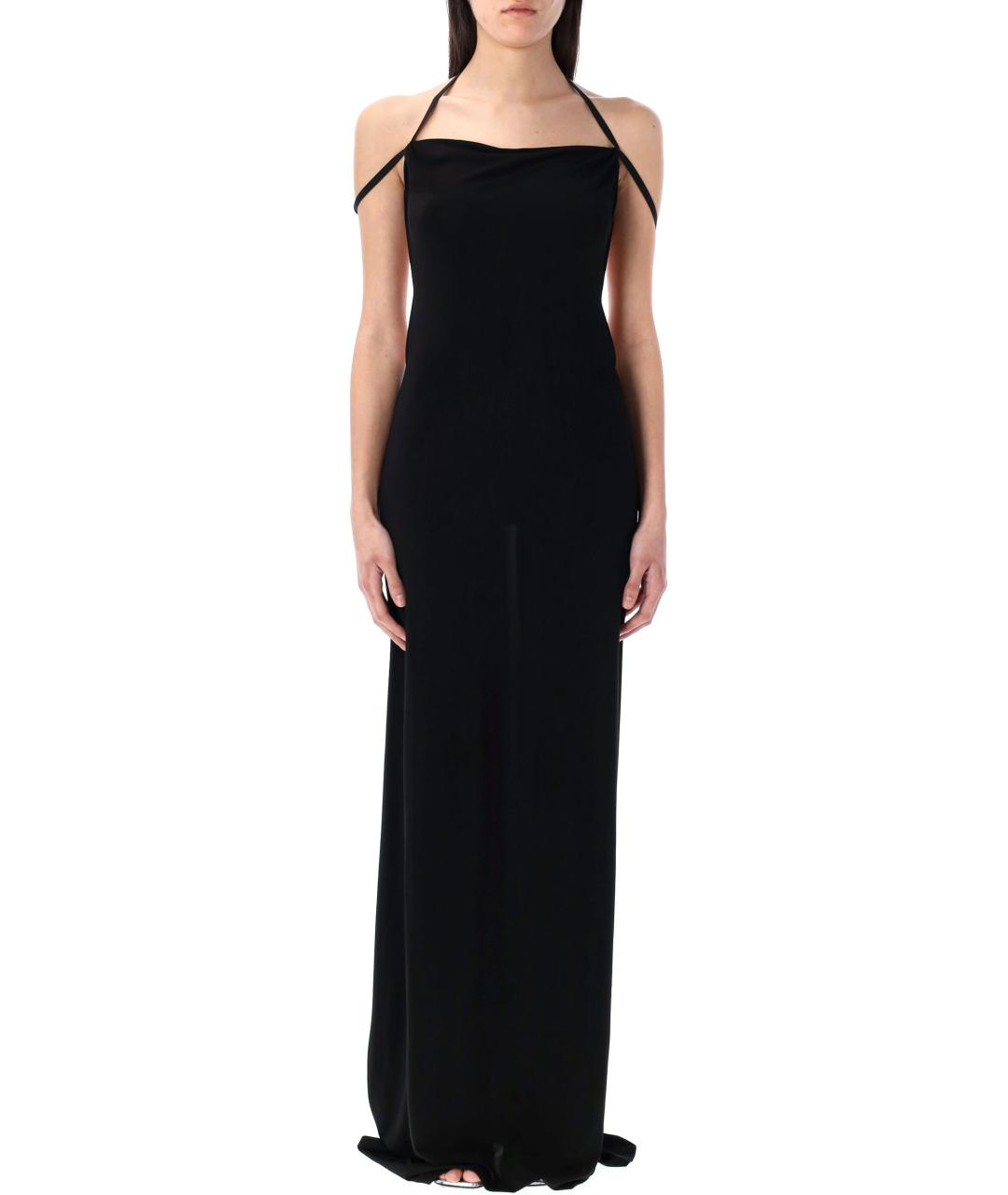 MARINE SERRE Черное вискозное платье, фото 2