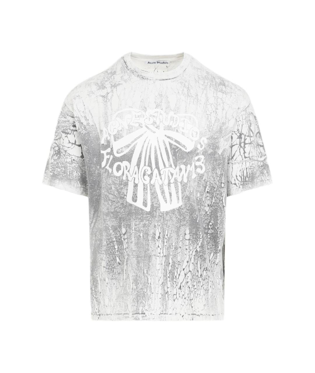 ACNE STUDIOS Серая хлопковая футболка, фото 1
