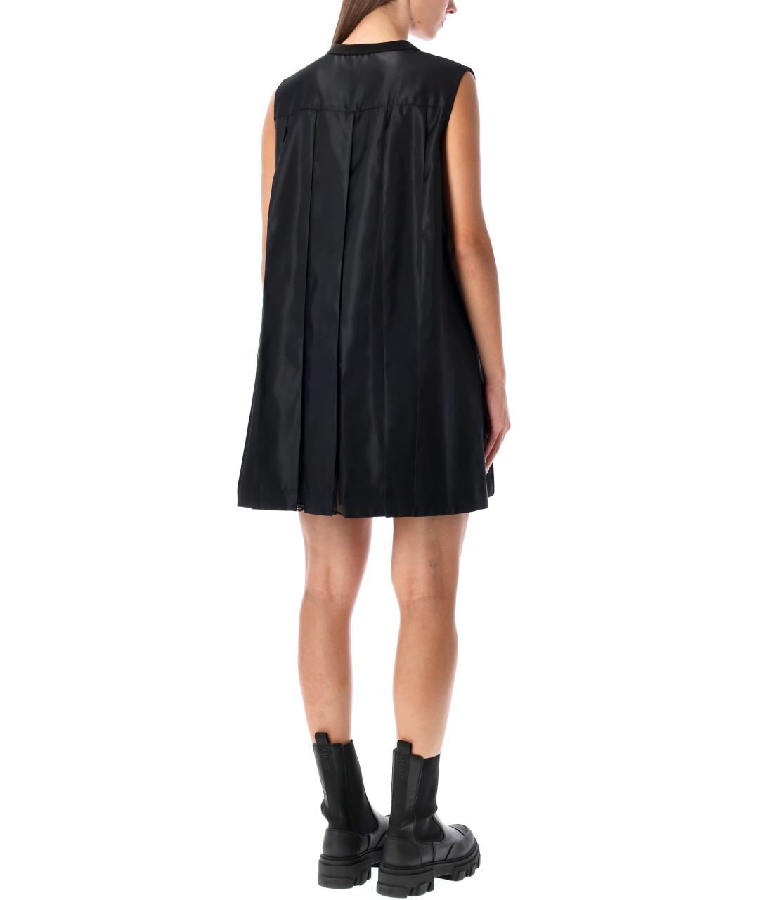 SACAI Черное хлопковое платье, фото 3
