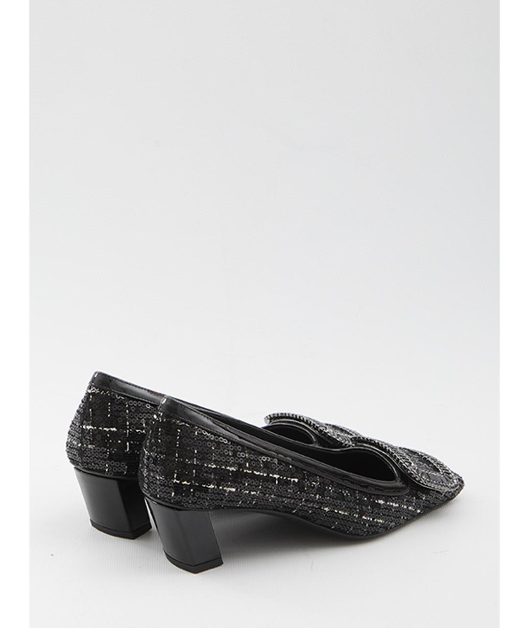ROGER VIVIER Черные кожаные туфли, фото 2