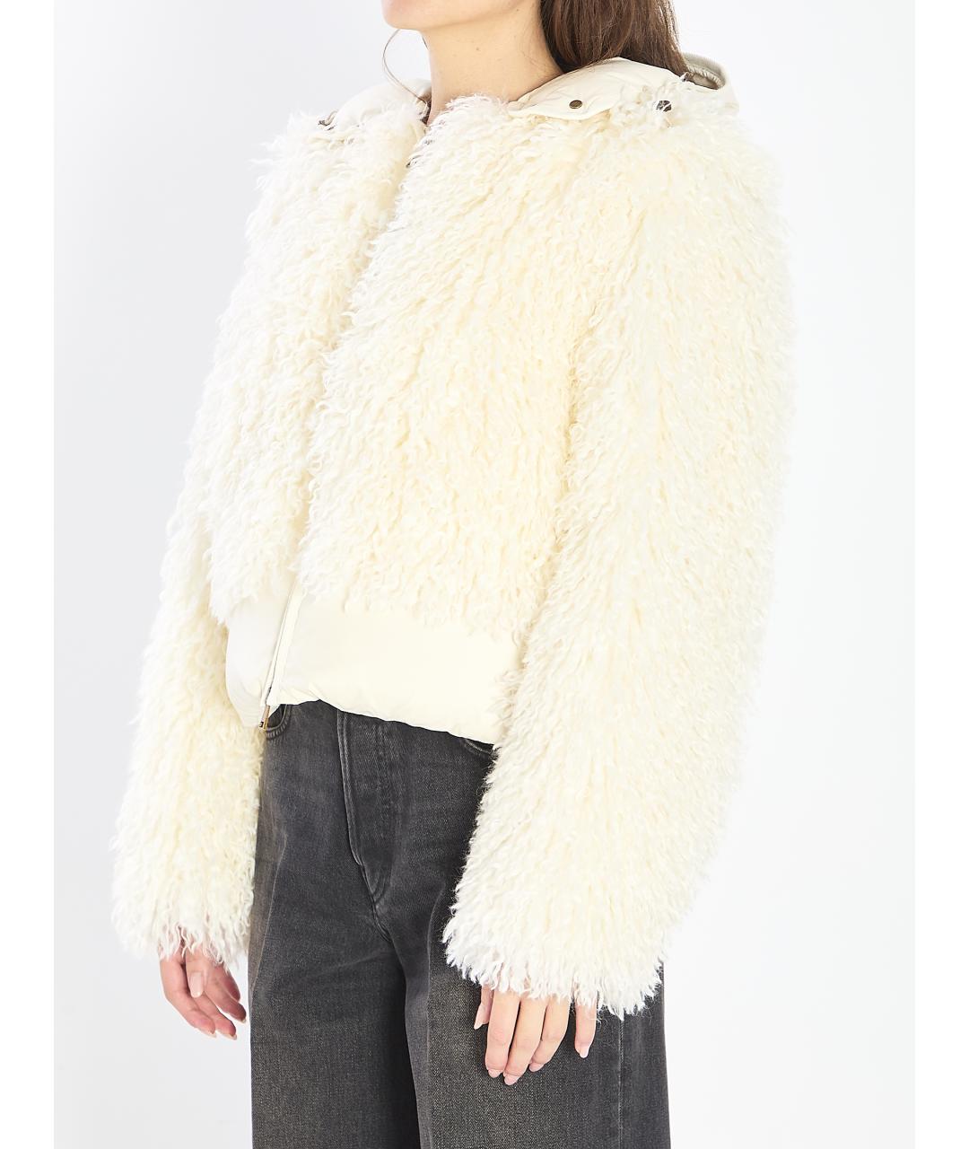 MONCLER Белый пуховик, фото 3