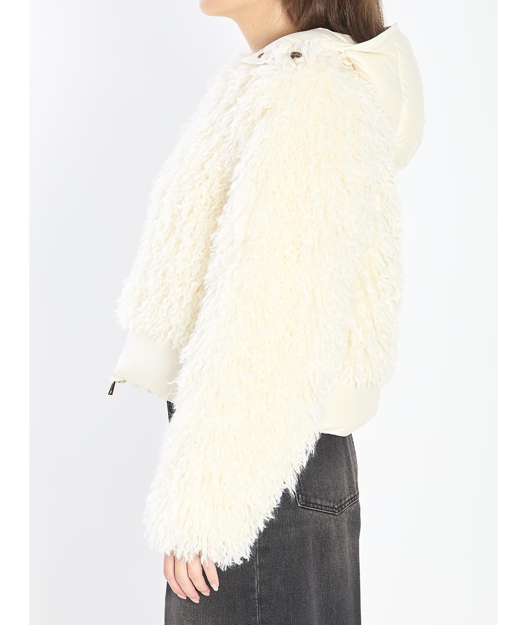 MONCLER Белый пуховик, фото 4