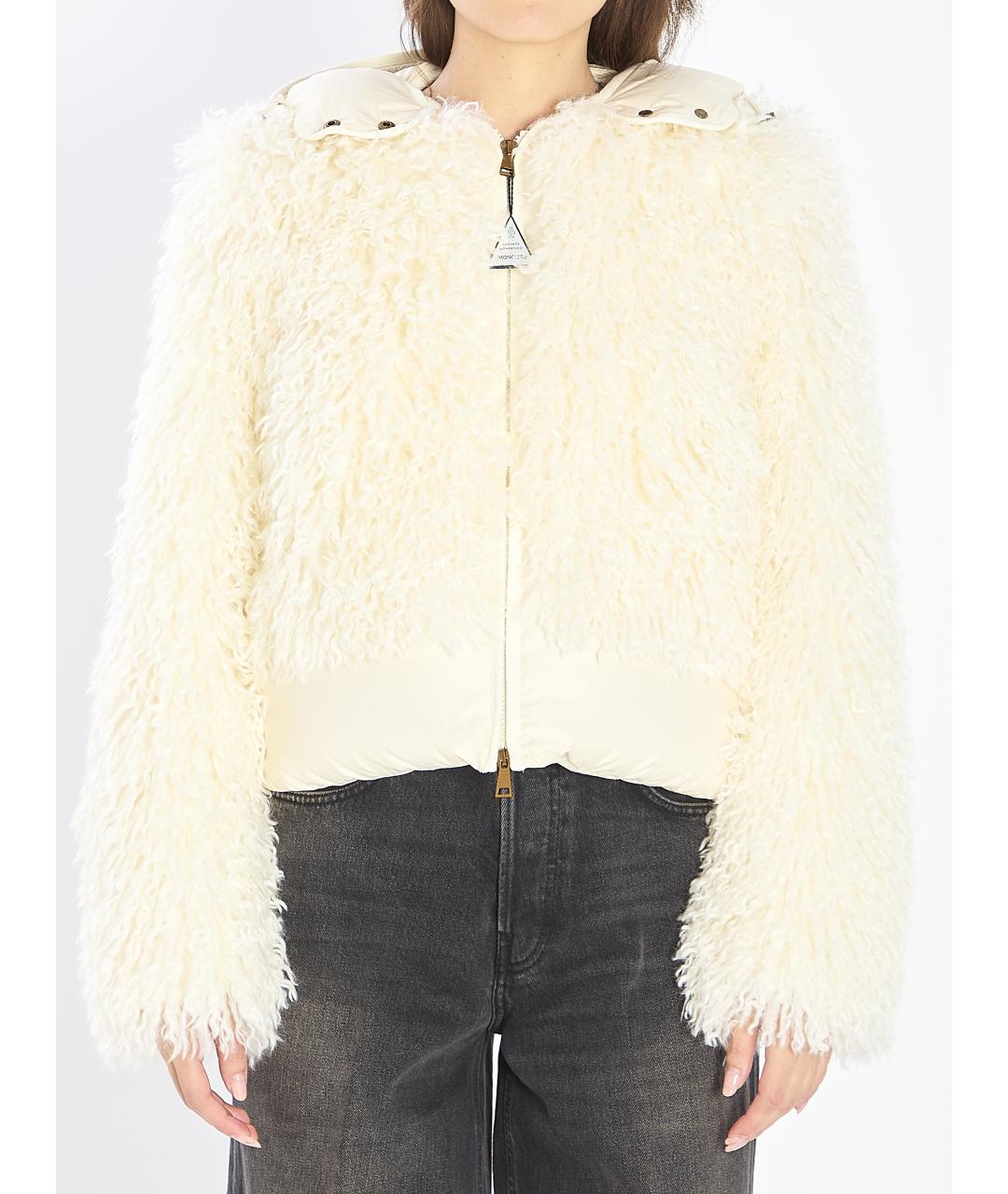 MONCLER Белый пуховик, фото 2