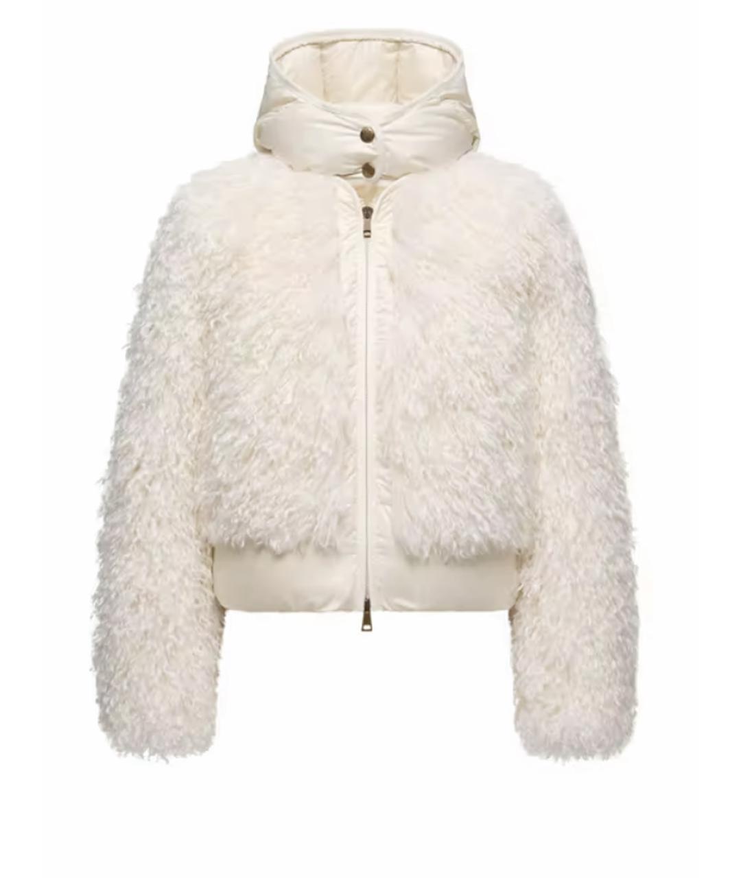MONCLER Белый пуховик, фото 1