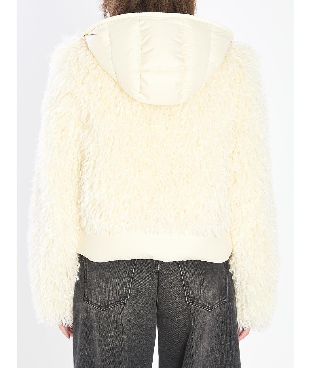 MONCLER Белый пуховик, фото 5
