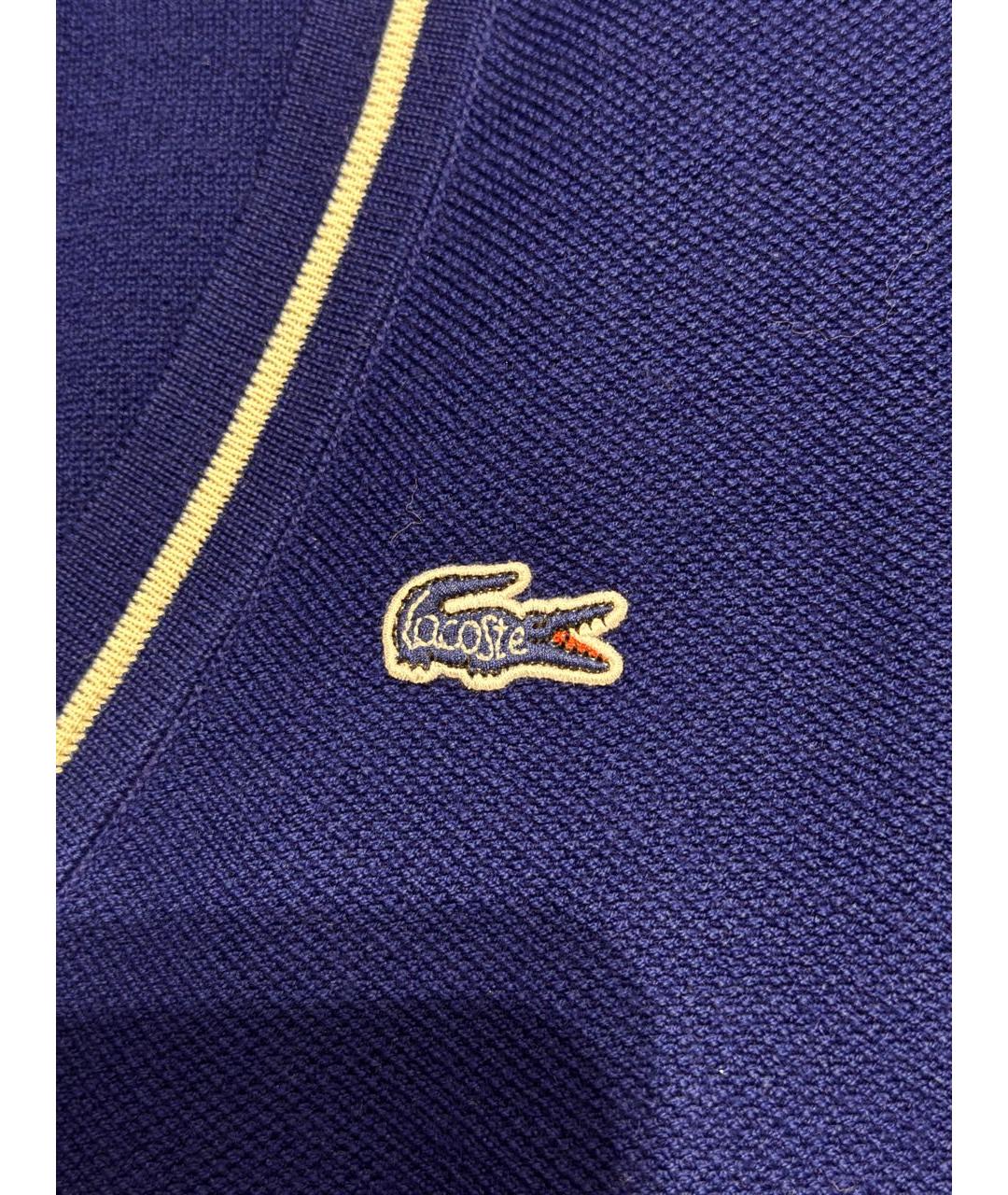 LACOSTE Синий шерстяной джемпер / свитер, фото 4