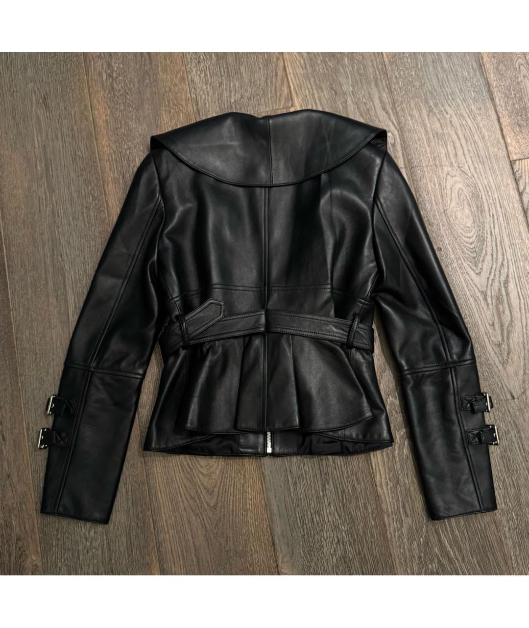 ALEXANDER MCQUEEN Черная кожаная куртка, фото 2