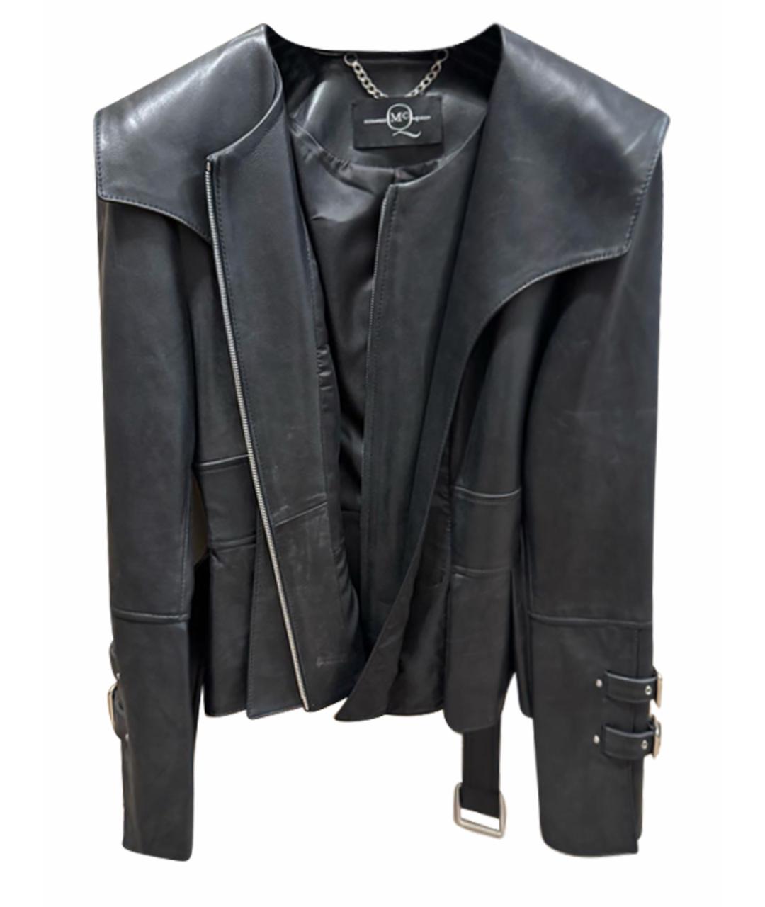 ALEXANDER MCQUEEN Черная кожаная куртка, фото 1