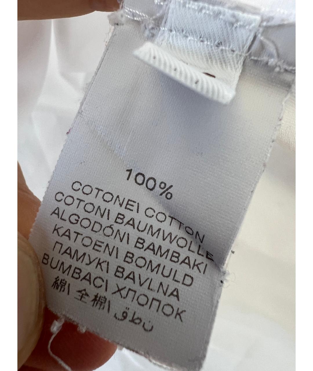 BRUNELLO CUCINELLI Белая хлопковая классическая рубашка, фото 7