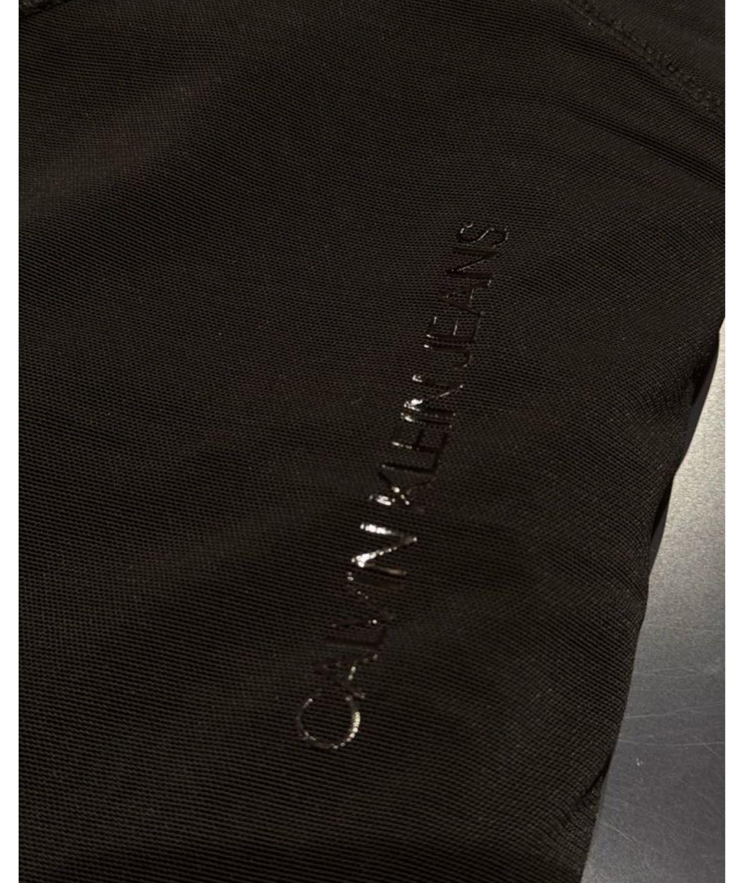 CALVIN KLEIN Черное вискозное коктейльное платье, фото 3