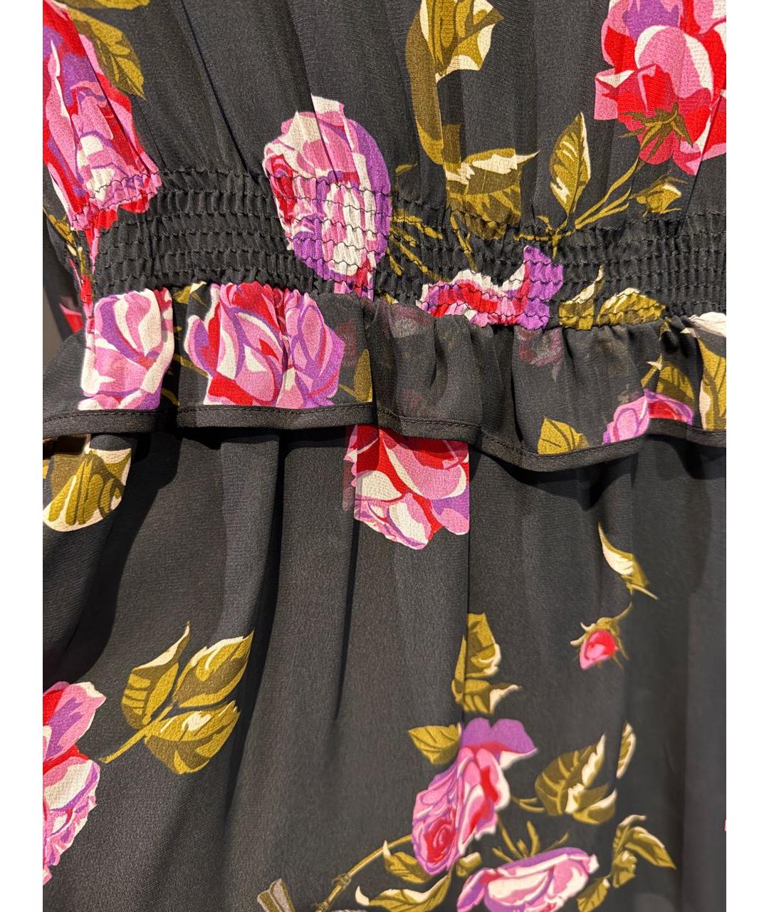 PINKO Черное вискозное коктейльное платье, фото 4