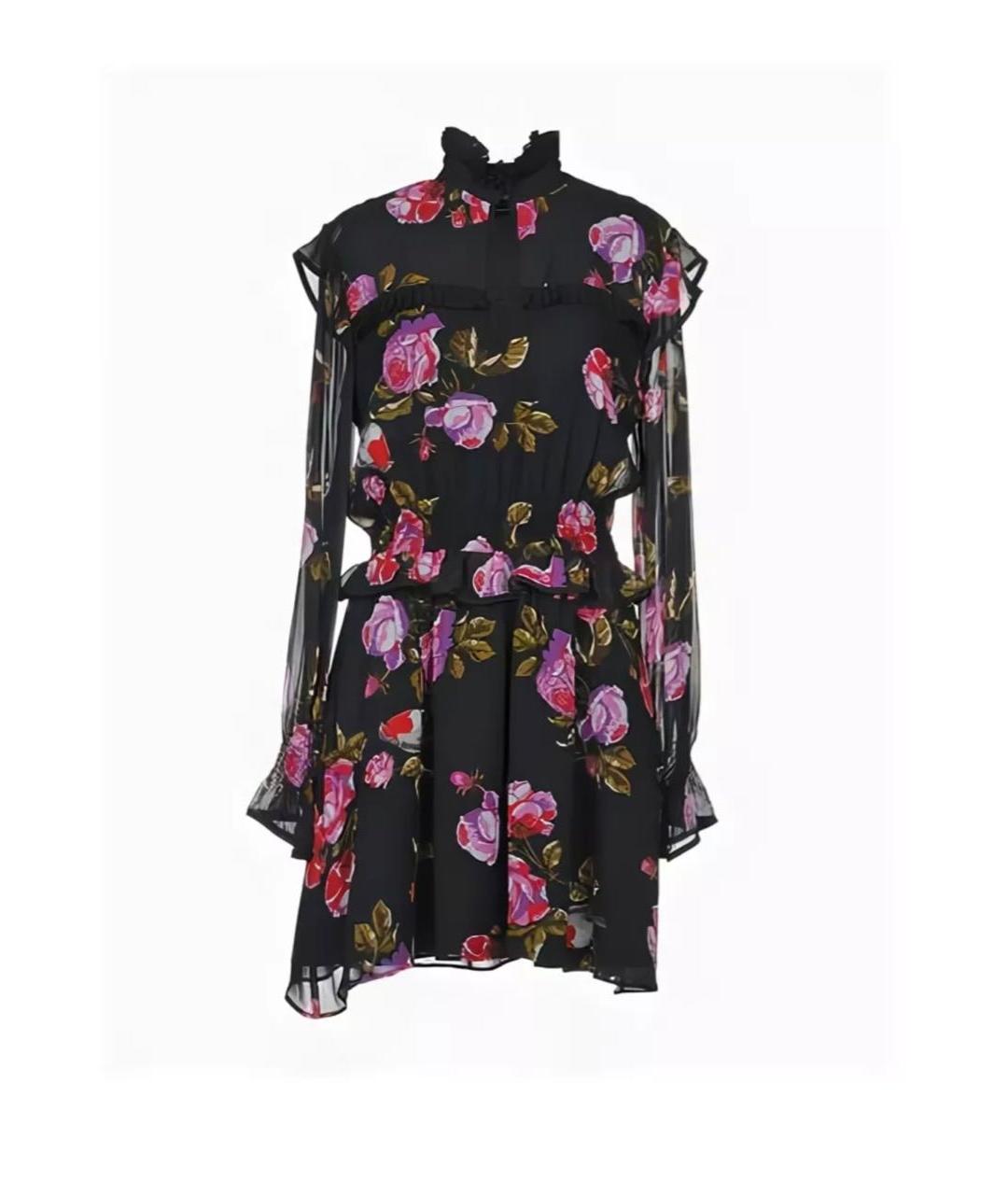 PINKO Черное вискозное коктейльное платье, фото 7