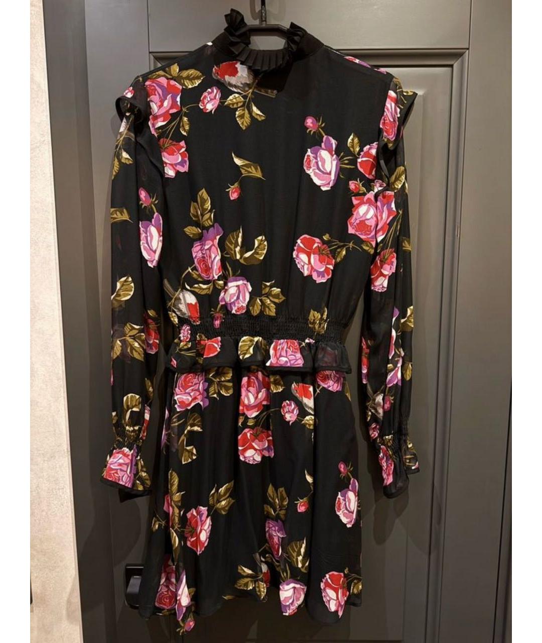PINKO Черное вискозное коктейльное платье, фото 2