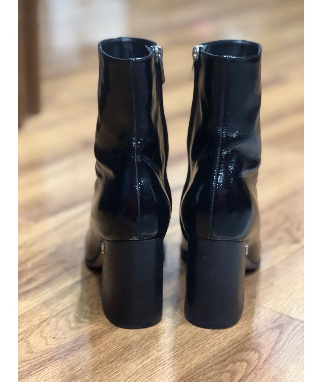 JIMMY CHOO Черные ботильоны из лакированной кожи, фото 4