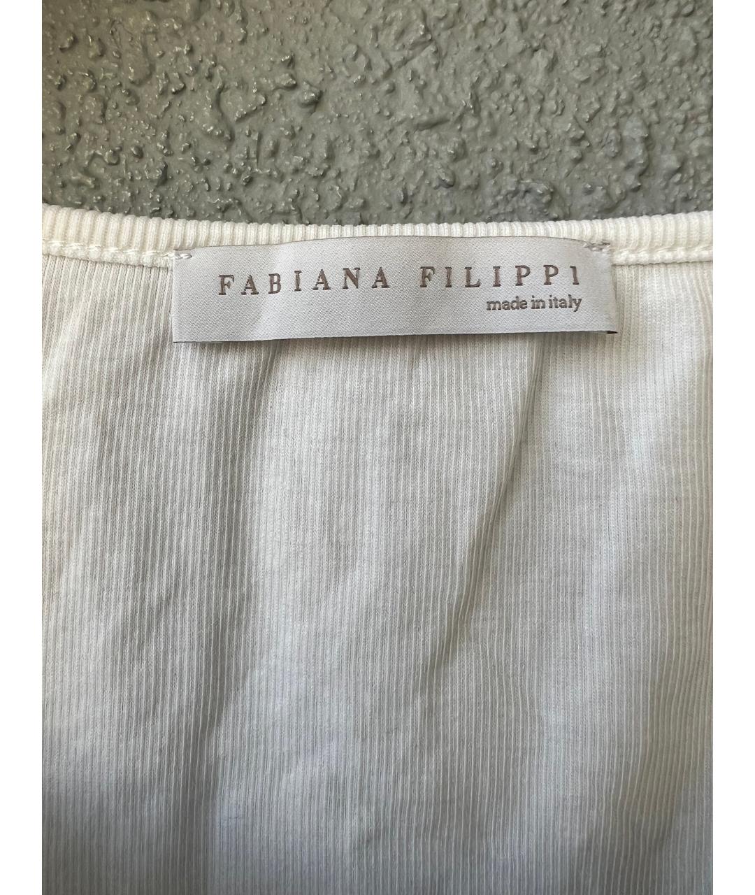 FABIANA FILIPPI Белая майка, фото 4