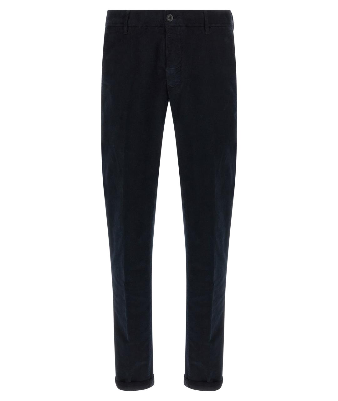 INCOTEX Синие хлопковые повседневные брюки, фото 1